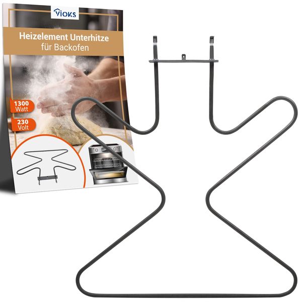 Heizelement 230V Unterhitzeheizung Unterhitze Heizspirale Ersatz für Amica 8001783 für OBR424C Backofen Backer Ofen 1300W