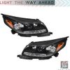 Headlights Assembly For Chevy Malibu 2013-2015 Left+Right Replacement Projector
