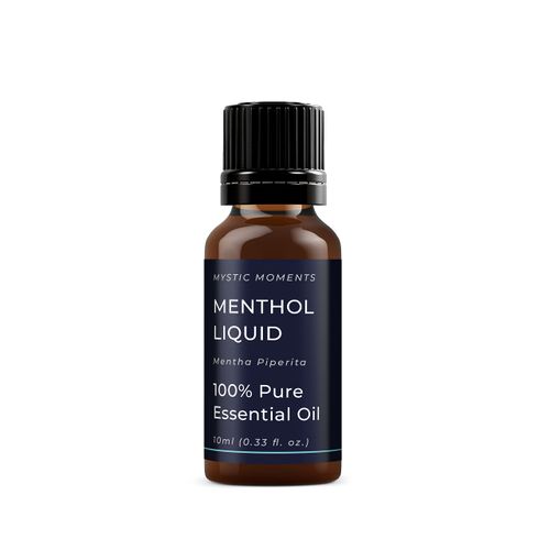 Mystic Moments | Menthol Liquid Essential Oil 10ml - Pure & Natural Oil for Diffusers, Aromatherapy & Massage Blends Vegan GMO Free