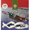 25 Gutter Shingle Clips Christmas Holiday Lights Cable Wire Hanging Decor Hooks 