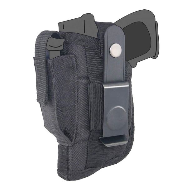 Belt Side Holster fits Smith & Wesson - S&W M&P Shield 380 EZ with 3.68" Barrel with Crimson Trace Rail Master