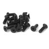 Sourcingmap M6 x 20mm Metric Hex Socket Countersunk Head Screw Bolts Black 20PCS