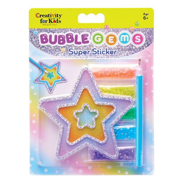 Creativity for Kids Bubble Gems(TM) Super Sticker Kit-Star