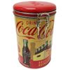 Distress Printed - Coca Cola Round Lock Top Lid with Clasp and Lock