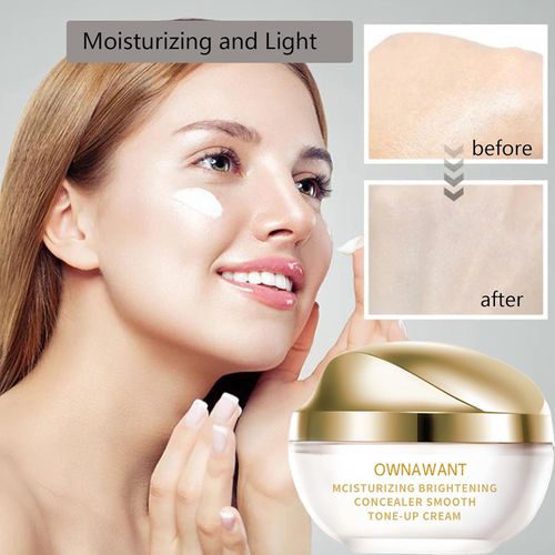 ownawant crema de maquillaje, Moisturizer brightening concealer smooth, tone up cream (2PCS)