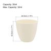 sourcing map Corundum Alumina Crucible Cup 30ml for Foundry Melting Casting Refining