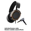 FBBULES Replacement Audio Cable 1.2m for Arctis 3/5/7/Pro Gaming Headset Wire Black