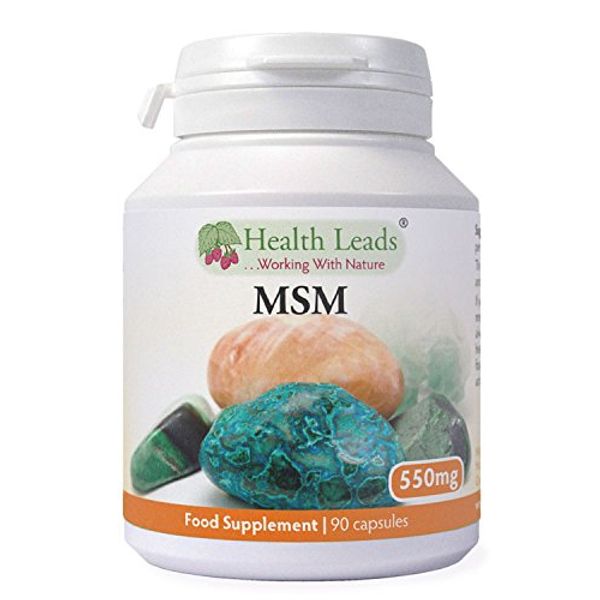 MSM (methylsulphonylmethane) 550mg x 90 Capsules (100% Additive Free Supplements)