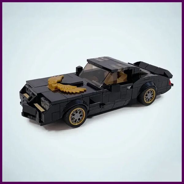 350PCS MOC Firebird Trans Am Speed Champions Super Sports Cars Building Blocks M