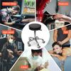 TASALON Adjustable Rolling Stool - Swivel Workbench Stool for Kitchen, Salon, Spa & More - Black