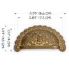 Hardware Philosophy Dragon Brass Drawer Handle Pulls Hardware 3.4" - Set of 2