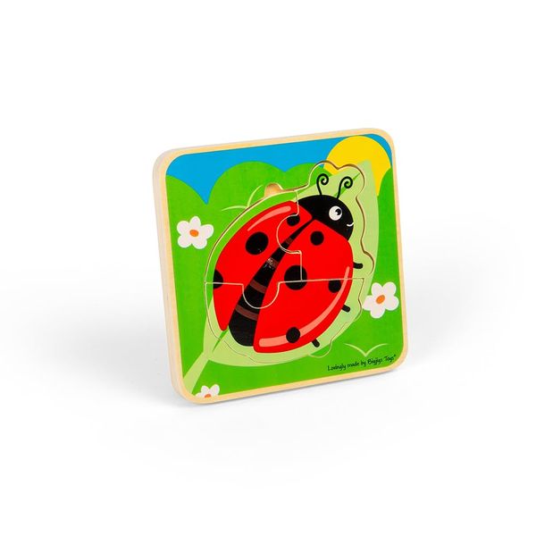 Bigjigs Toys Lifecycle Layer Puzzle - Ladybird