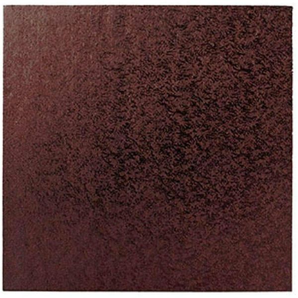 EliteKoopers 12 Inch Brown Square Shape Double Thickness Cake Board (2 Pcs)