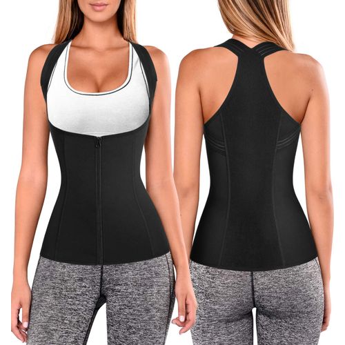 Women Back Braces Posture Corrector Waist Trainer Vest Tummy Control Body Shaper for Spinal Neck Shoulder and Upper Back Support (L, Black)