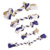 Grriggles Rope Bones Dog Toys, Blue, 8"
