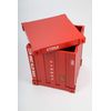 point home Designer Chair Container Stool Retro Red 41 cm