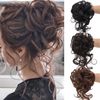 Bun Wig, Point Wig, Clip Type, Hair Ornament, Chignon, Chignon, Scrunchie Wig, Partial Wig, Curly Hair, Shichi-Go-San Coming of Age Ceremony, For Extra Volume, Simple, Costume, Everyday Kimono,