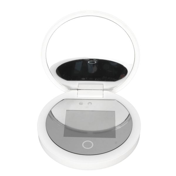 3.5 Inch Mirror Sunscreen Testing Camera, 2X Magnification, LED Light, Adjustable Brightness, Innovative and Unique Gift