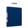 Staples 82636 Standard 1-Inch 3-Ring Non-View Binder Blue (26408-Cc)