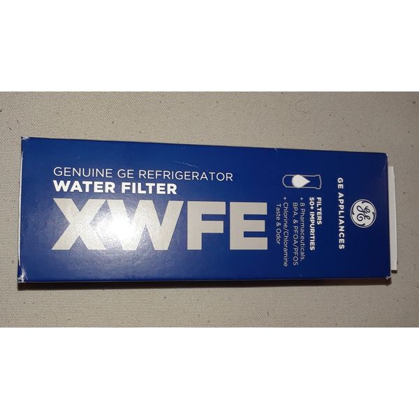 One Sealed Genuine XWFE Replacement Water Filter for Compatible GE Refrigerators