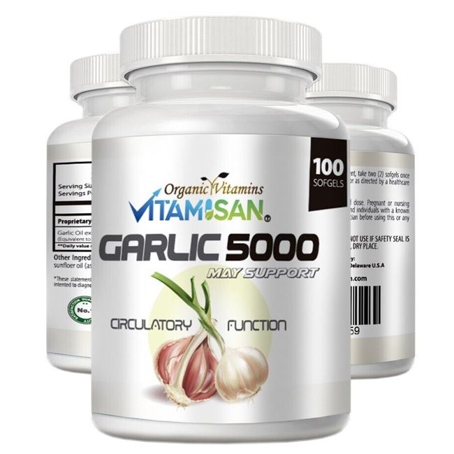 Garlic 5000 softgels capsules Arterial support