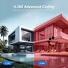 4PCS 4MP Solar Wifi Security Camera Wireless 2-Way Audio Color Night Vision PIR