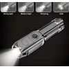 LED Flashlight USB Rechargeable Waterproof Zoom Light for Outdoor & Emergency