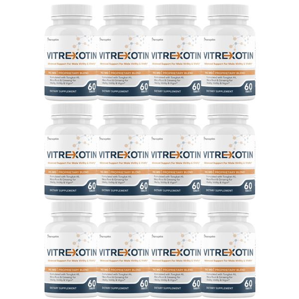 Vitrexotin Advanced Support For Male Virility & Vitality - 12 Bottles