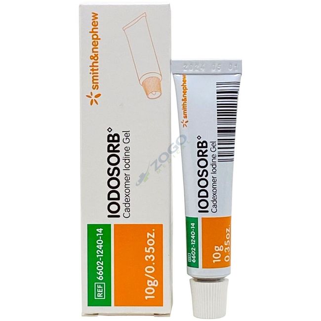 Smith & Nephew 6602124014 Iodosorb Cadexomer Iodine Gel Dressing 10 g (.35oz)