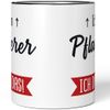 JUNIWORDS Mug with German Text "Ich bin Pflasterer. Ich darf das!", Black (5637804)