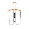 ZEFAL Vintage Chrome/Leather Bottle Cage, Silver