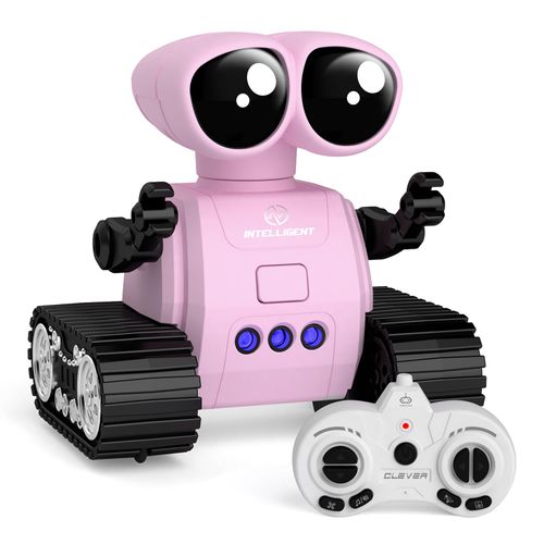 Robot Toys for Kids, Rechargeable Remote Control Robot Toys with Walkie Talkies, Programming, Gesture Sensing, Music, Changeable Eyes Function, RC Robot Toys Gifts for 3-8 Year Old Boys Girls