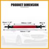 Partuto 1pair 100mm 3.94" Adjustable Car Bumper Splitter Support Rod Red Replacement