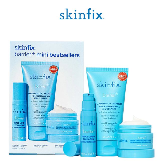 Skinfix barrier+ Mini Bestsellers Cream, Serum and Cleanser Skincare Set, New!