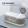 Wireless Charger With Alarm Clock Night Light Thermometer For iPhone 16 Samsung