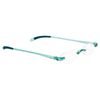 Select-A-Vision Flexi Lights Rimless Round Unisex Readers, Aqua Blue, 2.00