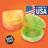 Practicon Marble Retainer Cases, Orthodontic Aligner Case, Mouth Guard Holder (3 Pack) (Citrus)