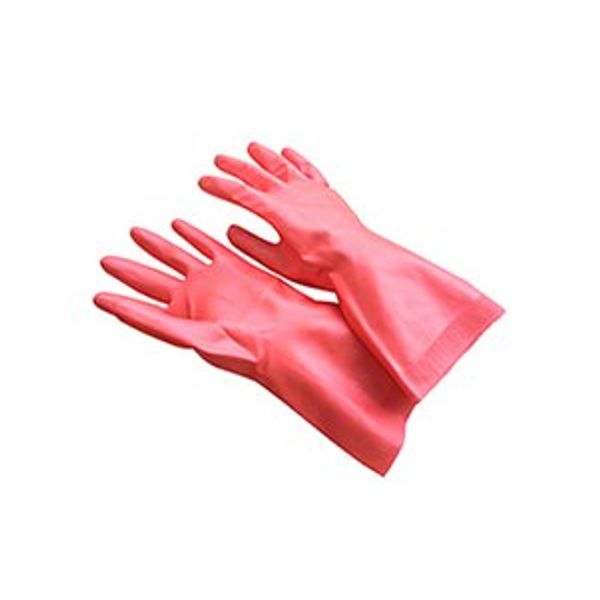 Duskin Natural Rubber Gloves, Medium, Pink