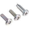 CARMATE LS418 Car License Plate Security Bolt & Cap Crystal Light Rose