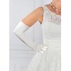 Dents Women's Long Satin Evening Gloves SILVER GREY ONE