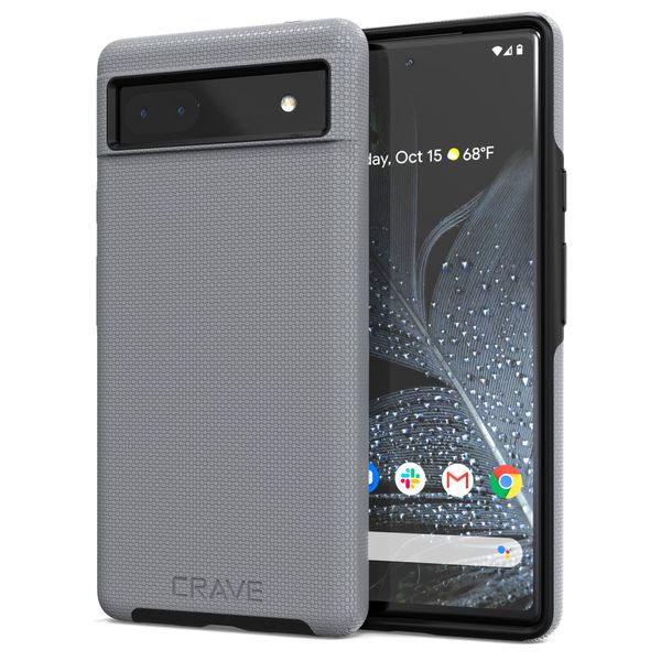 Crave Dual Guard for Google Pixel 6a, Shockproof Protection Dual Layer Case for Google Pixel 6a - Slate