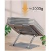 Computer Stand, Foldable, Laptop Stand, PC Stand, Compact, Heat Dissipation, Cooling, Angle Adjustable, Lightweight, Desk Work, Telework, Stylish, Simple, Compact, Portable, Gift, Load Capacity 7.5