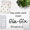 JUNIWORDS 1009530 Mouse Mat with German Text "Das sieht nach einer Gin-Gin Situation aus" [German Language]