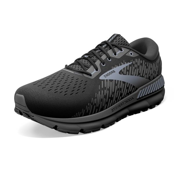 Brooks Men's Addiction GTS 15 Supportive Running Shoe - Black/Black/Ebony - 9.5 Medium