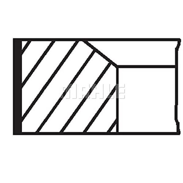 Mahle Original 039 91 N0 Kolbenringsatz