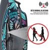 G4Free Sling Bag RFID Blocking Sling Backpack Crossbody Chest Bag Daypack for Hiking Travel(Blue Leaf)