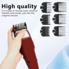 WELURE 6Pcs Clipper Guards Set Set Compatible for Wa-hl Taper2000 SuperTaper II Pro Basic Clipper Attachments - Black