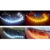 iJDMTOY White/Amber Switchback LED Strip Lighting Compatible with Light Retrofit w/Sequential Turn Signal Feature