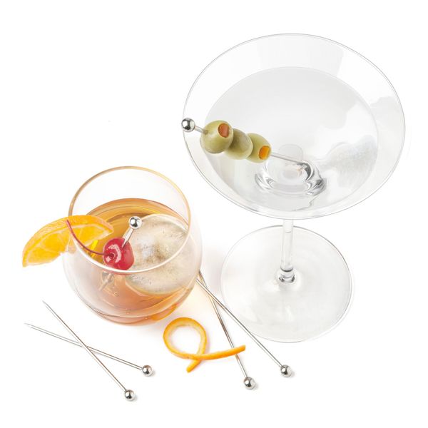 Final Touch Stainless Steel Cocktail Picks (FTA7307-15)