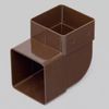 Aliaxis (Marley) RBE3br Brown Square downpipe Offset Bend: 87.5 deg 65mm System